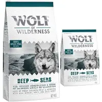 Wolf of Wilderness Økonomipakke: 2 x 12 kg Tørrfôr - Deep Seas - Sild