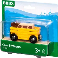 BRIO Cow & Wagon