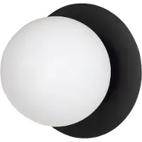 Emibig Vegglampe Minerva K1 med svart metallkant