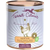 Terra canis Senior kornfritt 6 x 800 g - Kylling med agurk, gresskar og helseurter