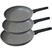 EDM Sett Med Nonstick-panner I Profesjonell Kvalitet 3 Enheter