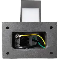 LUCANDE LED-sokkellampe Lennik, 60 cm, antrasitt, metall
