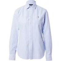 Ralph Lauren for woman. 211891377004 Slim fit oxford shirt with blue stripes (42), Casual, Cotton, Classic, Long sleeve