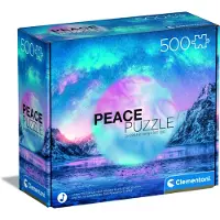 Clementoni Puslespill Peace Collection Lyseblå, 500 brikker 2D Puslespill