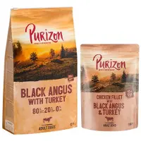 Purizon Black Angus med kalkun Adult - kornfri - Økonomipakke: 2 x 12 kg
