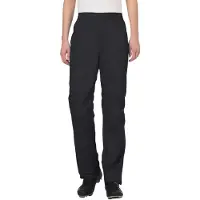 Vaude Bike Women's Drop Pants II, regnbukser, dame, svart
