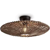 Good&Mojo Zanzibar taklampe, Ø55 cm, natur