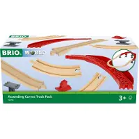 BRIO rail package mountain and valley, train (wood/red, 16 pieces)