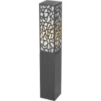 QAZQA Smart pullert for utendørs bruk, sort 60 cm IP44 inkl. Wifi ST64 - Nicole