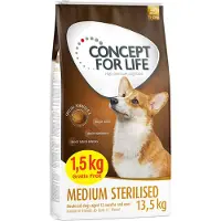 Concept for Life Medium Sterilised - Bonusbag 12 + 1,5 kg