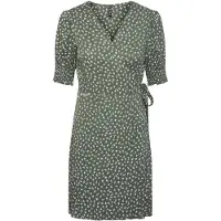 Pieces Tala 2/4 Wrap Kort Ermet Kjole