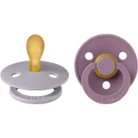 BIBS Colour Smokker - 2-pack - Str. 1 - Symmetrisk - Fossil Grey - - 0-6 md - Smokk