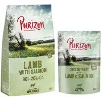 Purizon Lam med laks Adult - kornfri - Økonomipakke: 2 x 12 kg