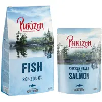 Purizon Fisk Adult - kornfri - Økonomipakke: 2 x 12 kg