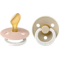 BIBS Colour Lysende smokker - 2-pack - Str. 1 - Anatomisk - Blus - - 0-6 md - Smokk