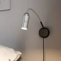 TOP LIGHT Neo! Flex Hotel II LED-vegglampe, aluminium/sølv