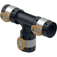 Geberit T-stykke FlowFit lige PPSU ø75mm