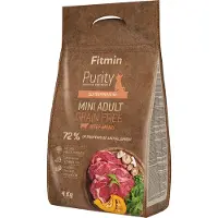 Fitmin dog Purity Adult Mini kornfri oksekjøtt for voksne - 4 kg