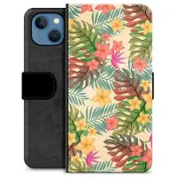 Mtp Products iPhone 13 Premium Lommebok-deksel - Rosa Blomster