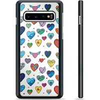 Mtp Products Samsung Galaxy S10+ Beskyttelsesdeksel - Hjerter