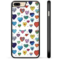 Mtp Products iPhone 7 Plus / iPhone 8 Plus Beskyttelsesdeksel - Hjerter