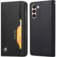 Mtp Products Card Set Series Samsung Galaxy S21 FE 5G Lommebok-deksel - Svart
