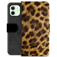 Mtp Products iPhone 12 Premium Lommebok-deksel - Leopard