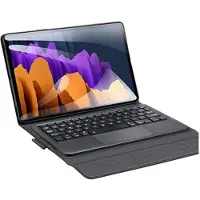 DUX Samsung Galaxy Tab S7/S8 Etui med Bluetooth-tastatur - Svart