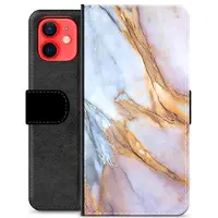 Mtp Products iPhone 12 mini Premium Lommebok-deksel - Elegant Marmor