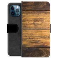 Mtp Products iPhone 12 Pro Premium Lommebok-deksel - Tre