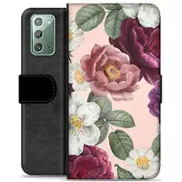 Mtp Products Samsung Galaxy Note20 Premium Lommebok-deksel - Romantiske Blomster