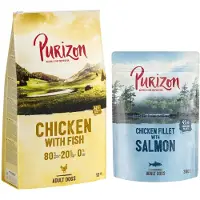 Purizon Kylling med fisk Adult - Kornfri - Økonomipakke: 2 x 12 kg