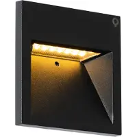 QAZQA Moderne vegglampe svart inkl. LED - Gem 2