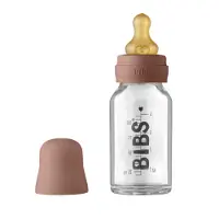 BIBS Babyflaske - Glass - Slow Flow - 110 ml - Naturgummi - Tre - - OneSize - Babyflaske