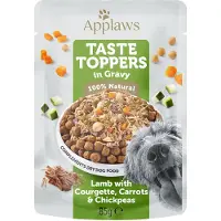 Applaws Hund Taste Toppers saus 12 x 85 g - Lam, gulrot, squash og kikerter