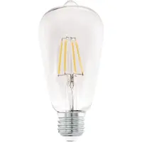 Eglo LED-lyspære ST64 7W/827 806 lumen clear E27