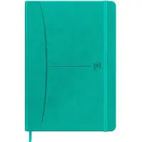 Oxford 400154948, Monokromatisk, Turkis, A5, 104 ark, Prikket rutenettpapir, Innbundet (hardcover)