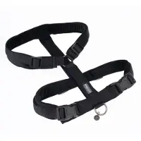 Nomad Tales Blush hundesele, ebony - Str M: 53 - 71 Brystomfang, B 20 mm