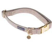 Nomad Tales Calma halsbånd, sand - Str L: 39 - 64 cm Halsomfang, B 25 mm