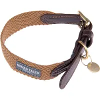 Nomad Tales Bloom Halsbånd, karamell - Str XL: 52 - 58 cm Halsomfang, B 38 mm