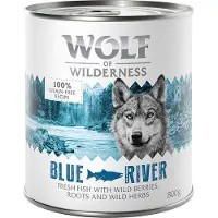 Wolf of Wilderness Økonomipakke Adult 24 x 800 g – Single Protein - Blue River - Fisk