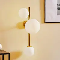 Aldex Vegglampe Dione, 3 lyskilder, gull