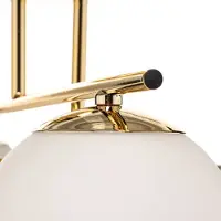 Domiluce Taklampe Aurora, gull, Ø 50 cm, 4 lyskilder, glass, E14