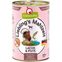 Granatapet Liebling's Måltid 6 x 400 g - Laks og kalkun