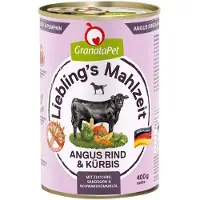 Granatapet Liebling's Måltid 24 x 400 g i økonomipakke - Angus oksekjøtt og gresskar