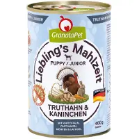 Granatapet Liebling's Måltid 6 x 400 g - Junior kalkun og kanin