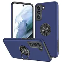 Mtp Products Samsung Galaxy S21 FE 5G Magnetisk Ring Grep Deksel - Marine Blå