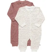 Pippi Baby Jumpsuiter - Nattdrakt - 2-pack - Burlwood - - 56 - Jumpsuit