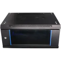 Extralink - Rack skap - veggmonterbar - svart - 4U - 19