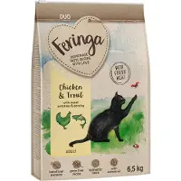 Feringa 50 kr rabatt! Feringa tørrfôr 6,5 kg - Adult Duo kylling med ørret